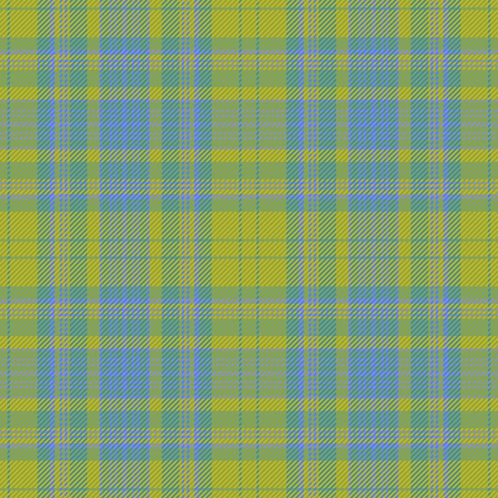 nahtlos prüfen Plaid. Textil- Textur Vektor. Hintergrund Tartan Stoff Muster. vektor