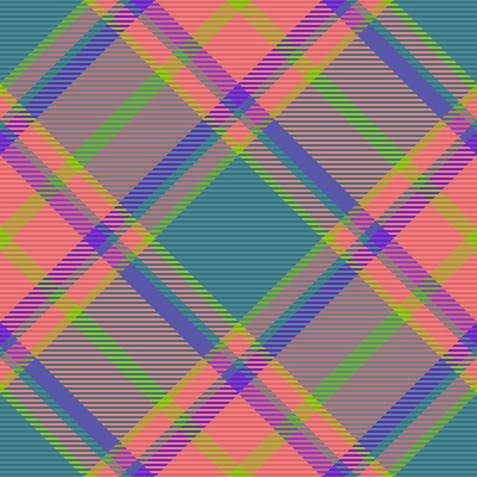 Stoff Textur überprüfen. Hintergrund Tartan Muster. nahtlos Textil- Vektor Plaid.