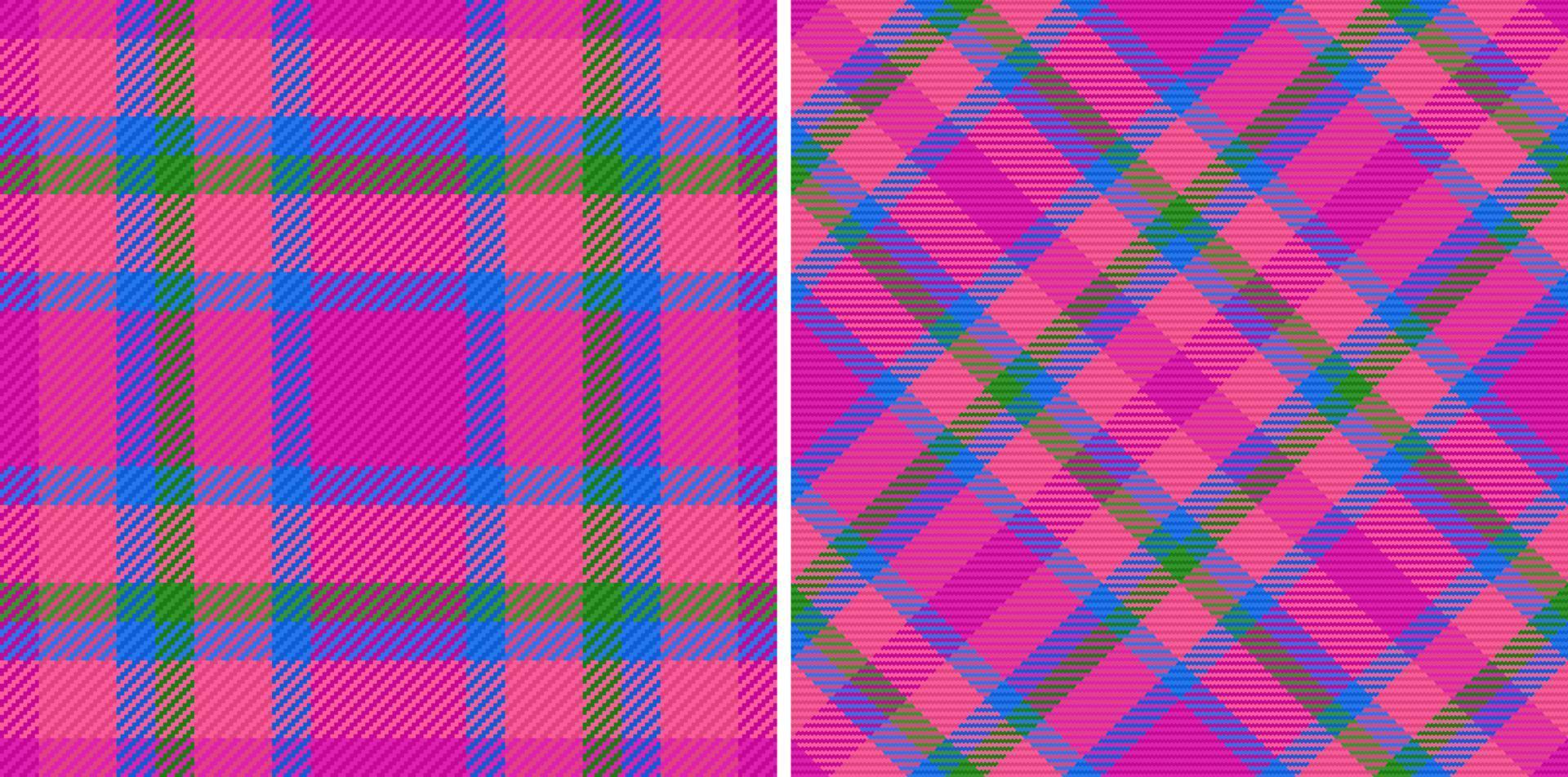 vektor kolla upp tyg. bakgrund textil- tartan. sömlös mönster textur pläd.