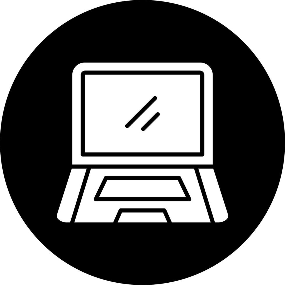 Laptop Vektor Symbol Stil