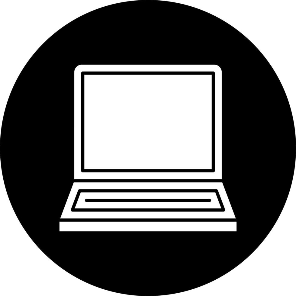 Laptop Vektor Symbol Stil