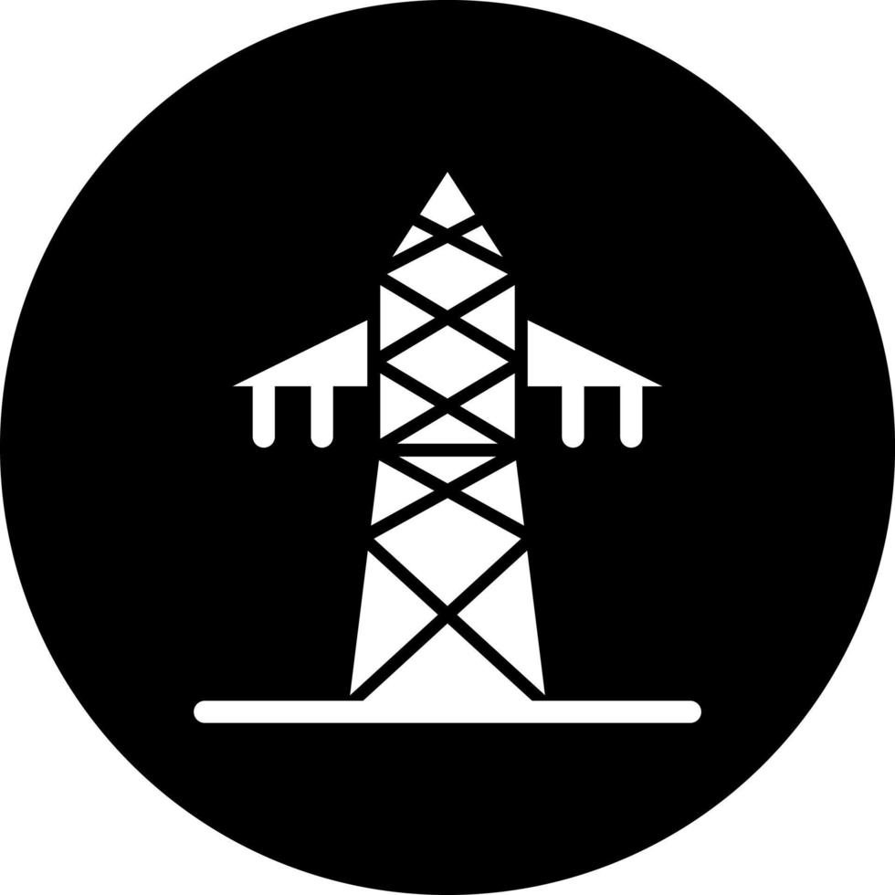 elektrisch Turm Vektor Symbol Stil