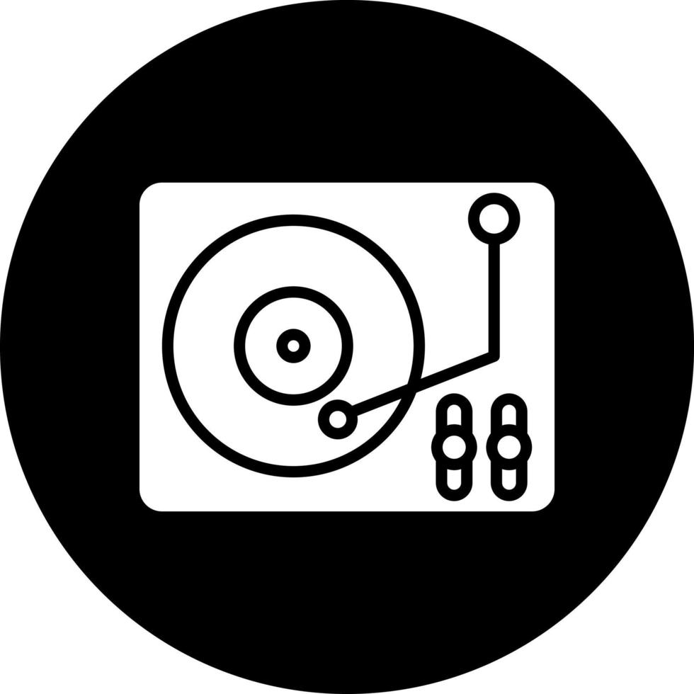 Vinyl Spieler Vektor Symbol Stil