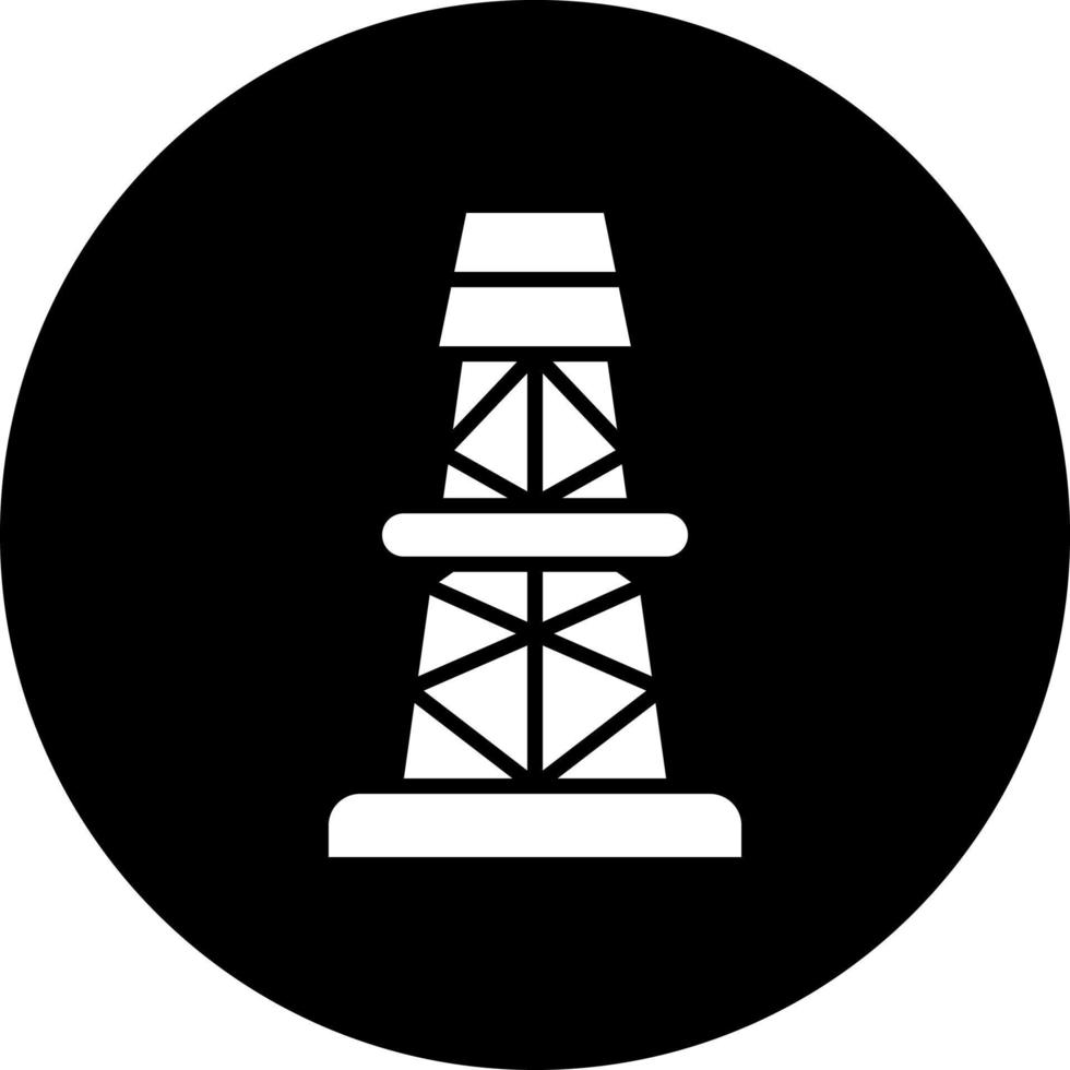 Bohrturm Vektor Symbol Stil