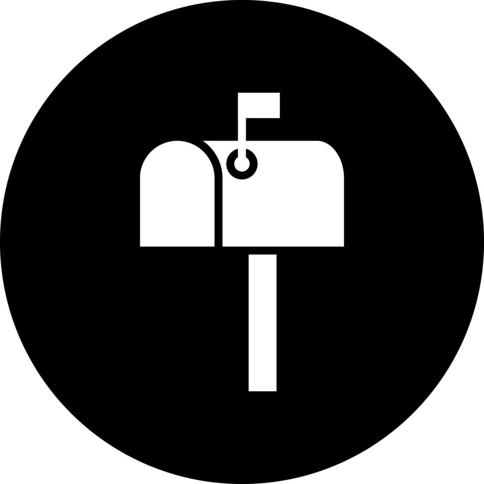 Briefkasten Vektor Symbol Stil