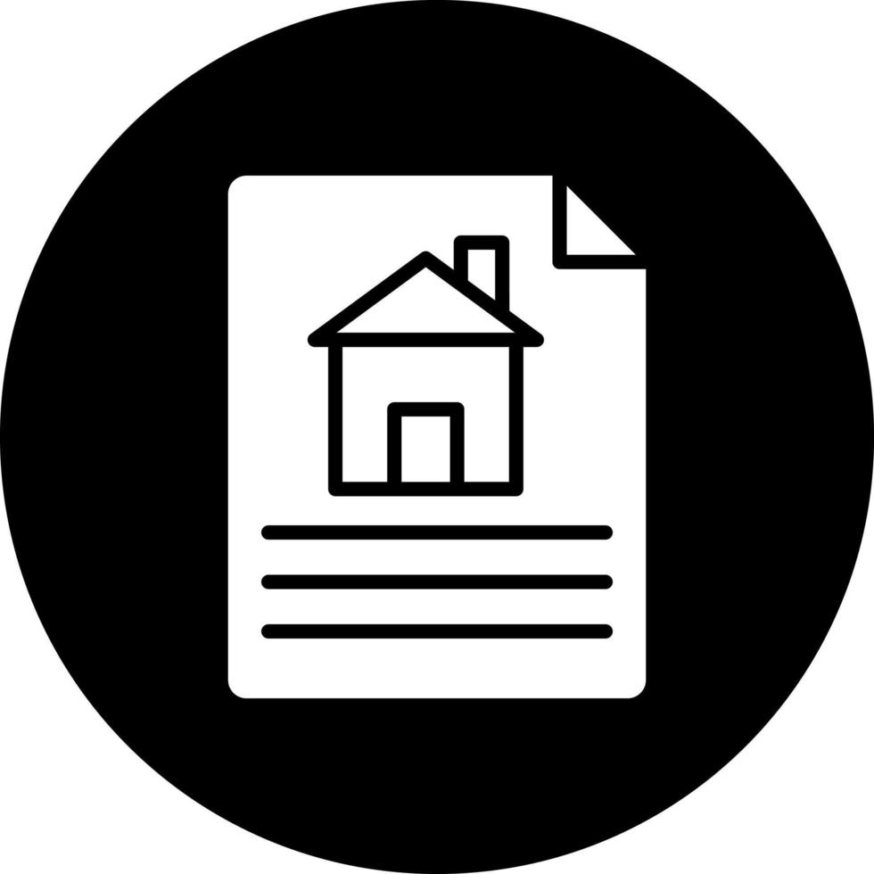 hus dokument vektor ikon stil