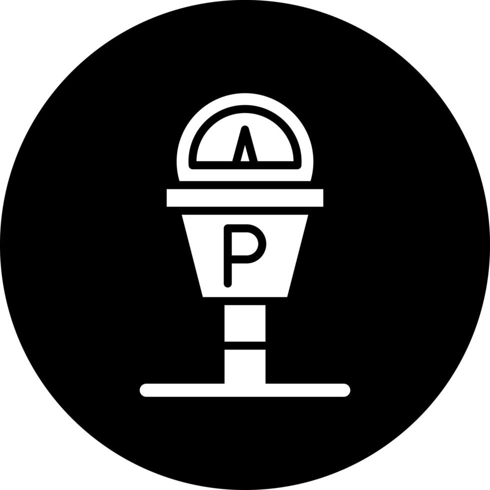 Parkplatz Meter Vektor Symbol Stil