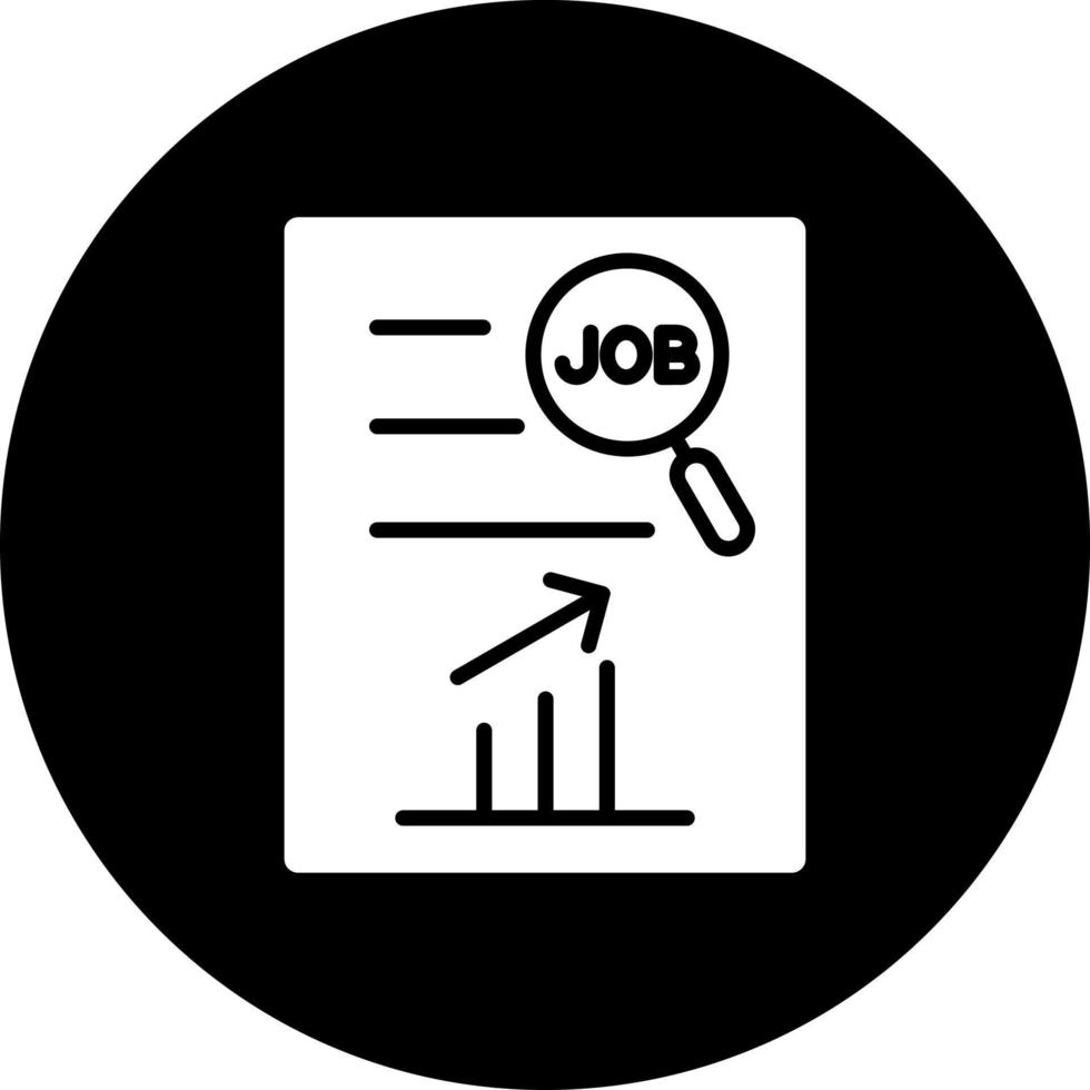 Job Analyse Vektor Symbol Stil