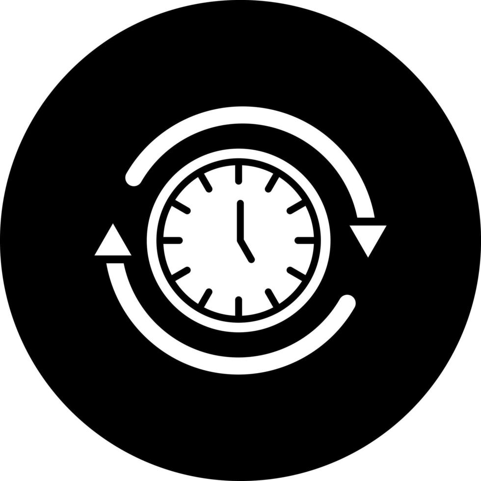 Arbeiten Zeit Vektor Symbol Stil