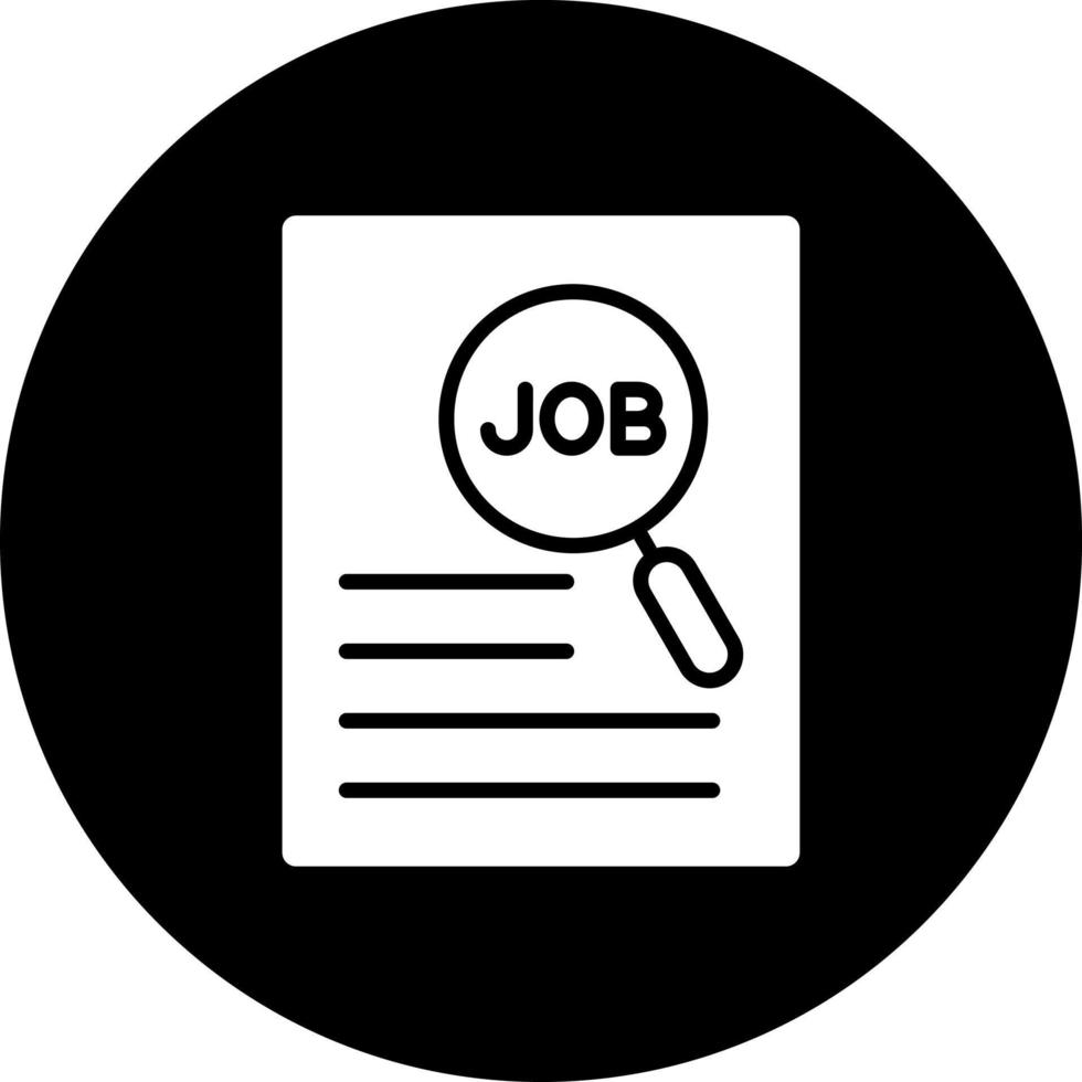 Job Beschreibung Vektor Symbol Stil