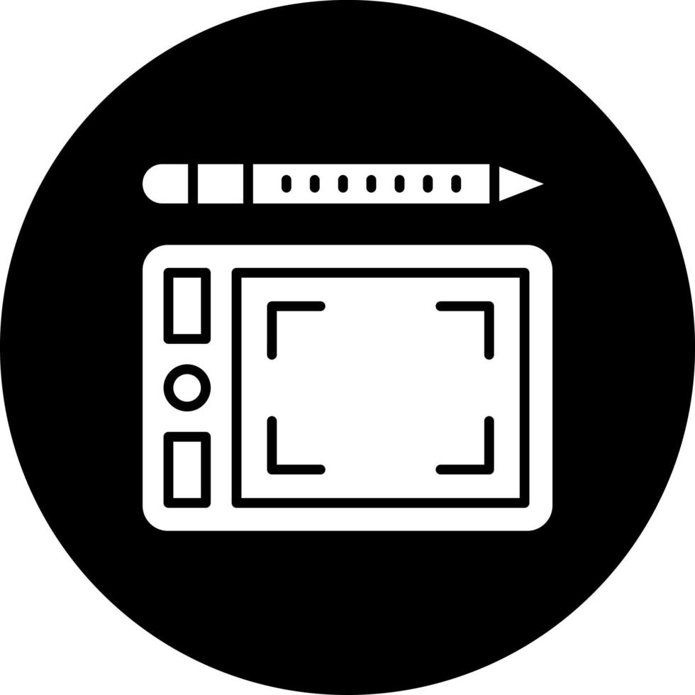 Grafik Tablette Vektor Symbol Stil