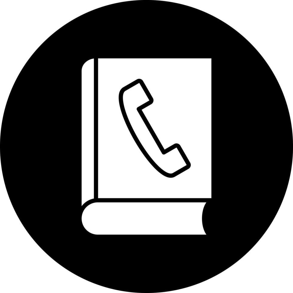 Telefonbuch Vektor Symbol Stil