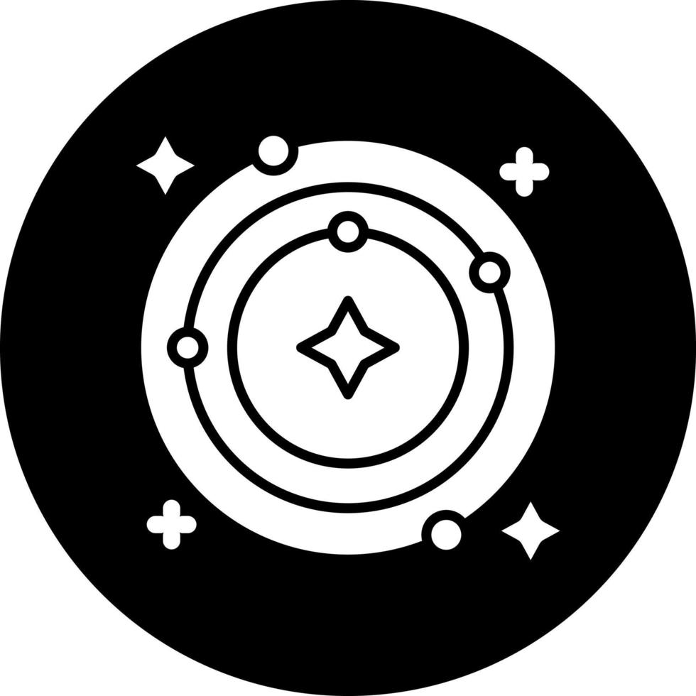 Raum Orbit Vektor Symbol Stil