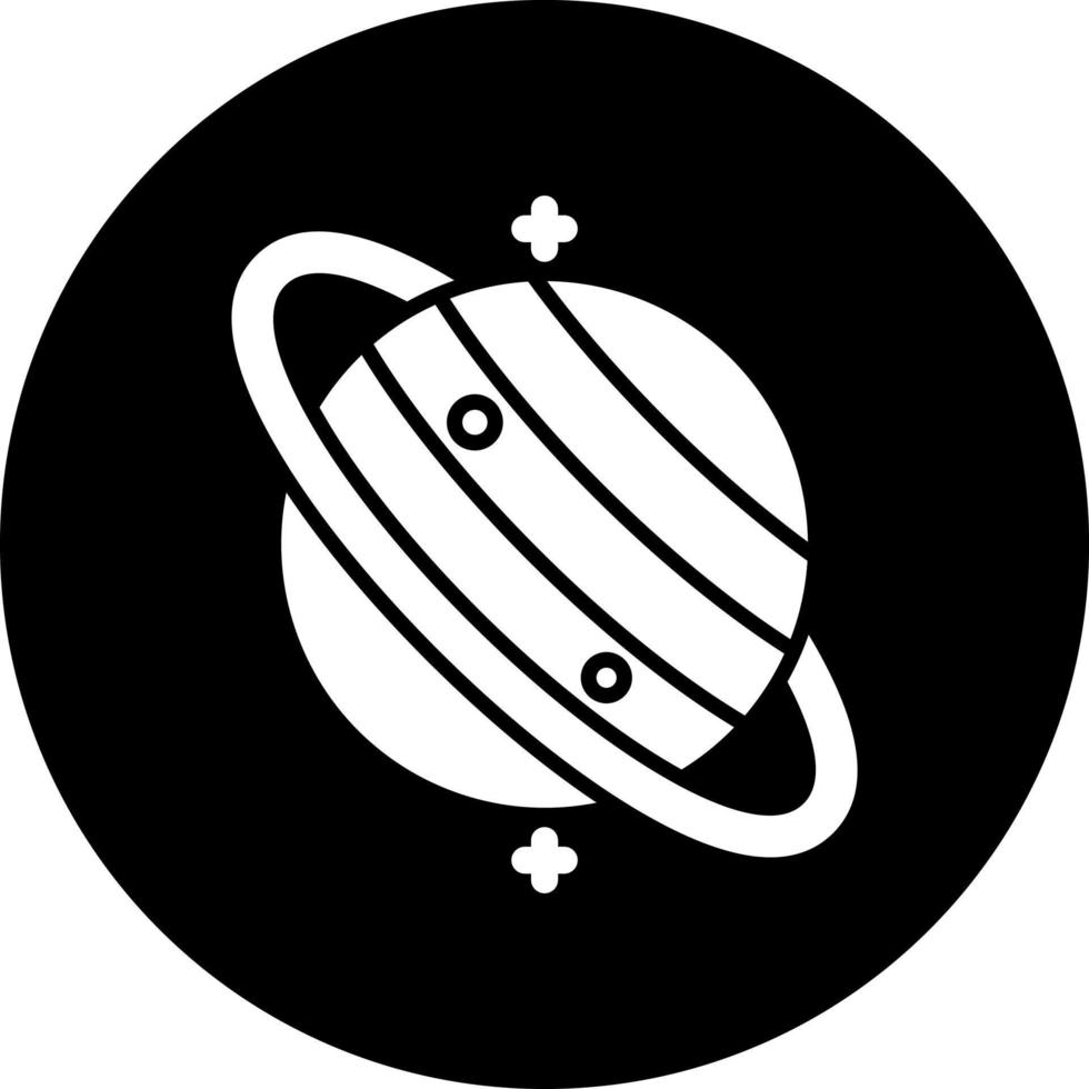 Saturn Vektor Symbol Stil