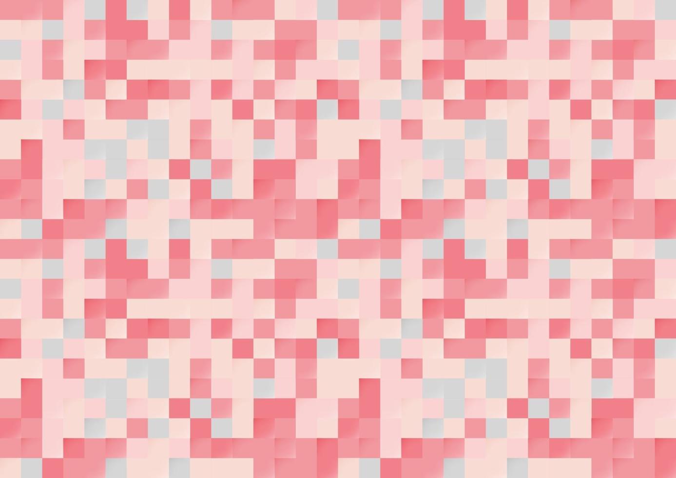 abstrakter rosa Farbpixel nahtloser Hintergrund. Muster im modernen Stil. vektor
