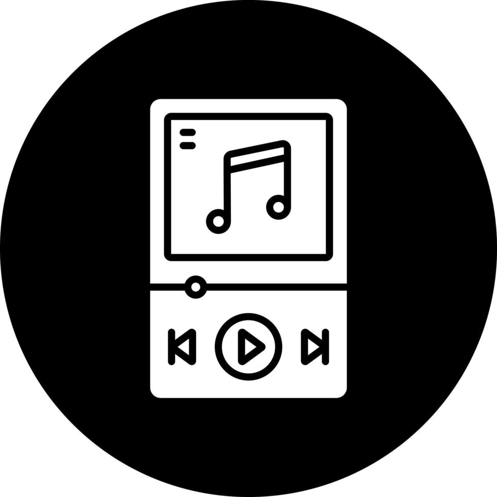 musik spelare vektor ikon stil