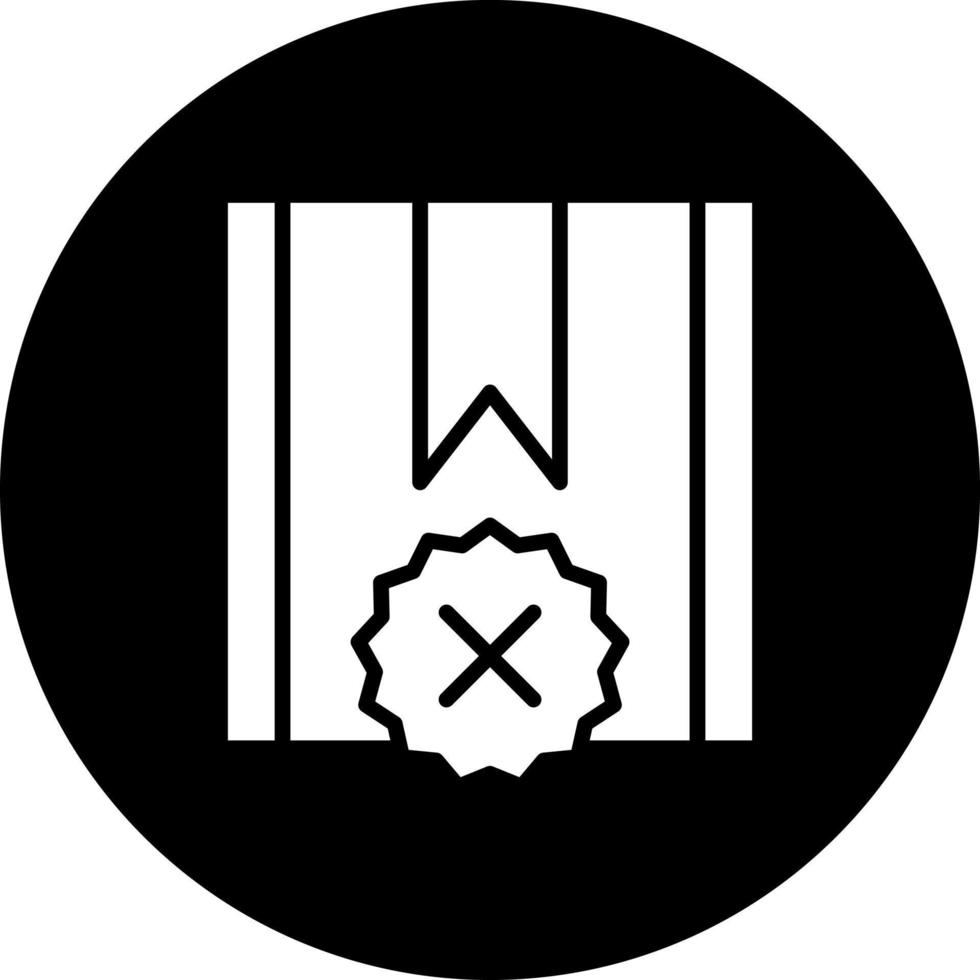 abgelehnt Projekt Vektor Symbol Stil