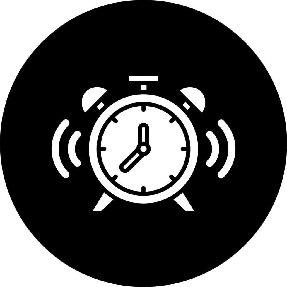 Alarm Uhr Vektor Symbol Stil