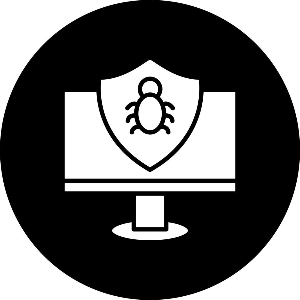 antivirus vektor ikon stil