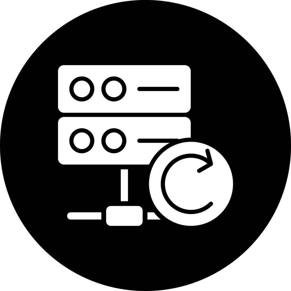 Datenbank Backup Vektor Symbol Stil