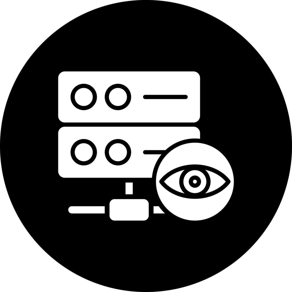 Datenbank Vision Vektor Symbol Stil