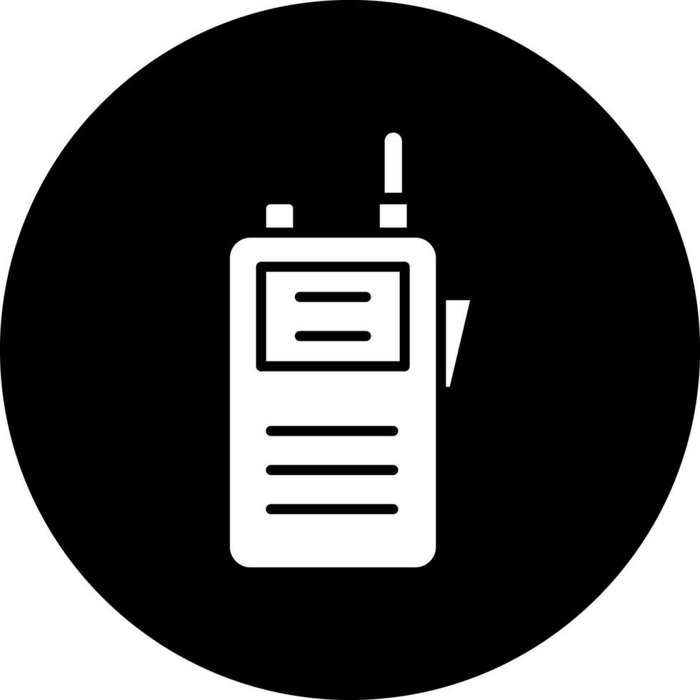 Walkie Talkie Vektor Symbol Stil