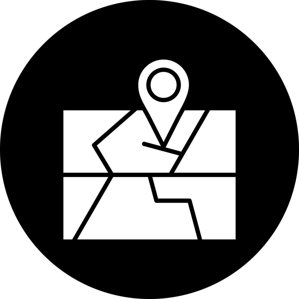 Geographisches Positionierungs System Navigation Vektor Symbol Stil