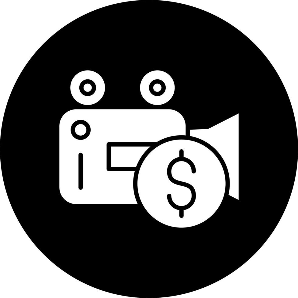 Film Budget Vektor Symbol Stil