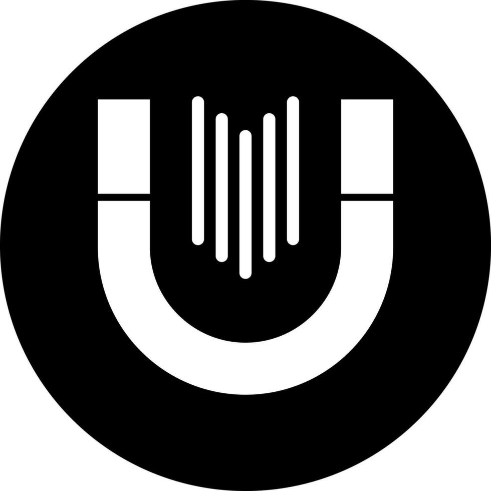 Magnet Vektor Symbol Stil