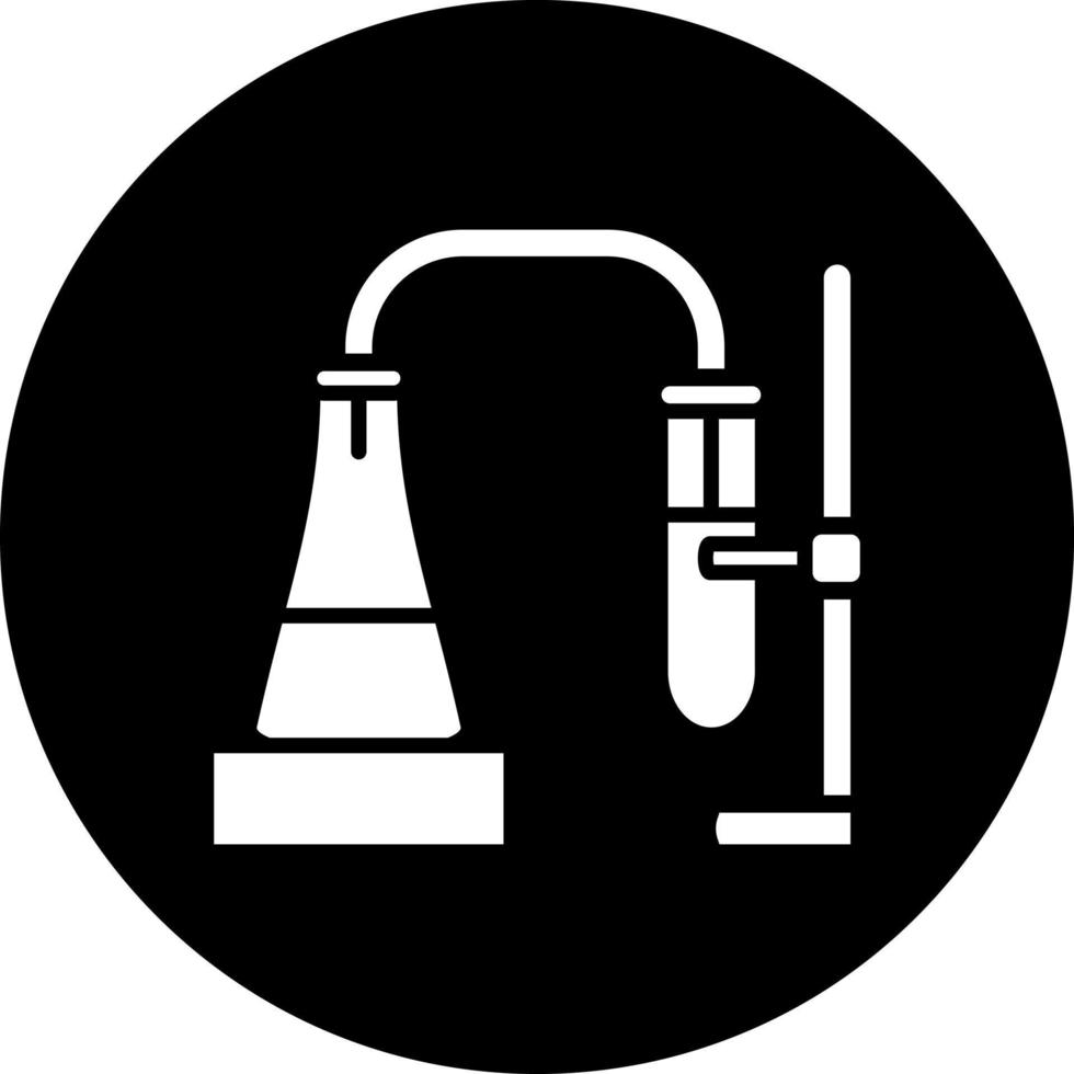 chemisch Experiment Vektor Symbol Stil