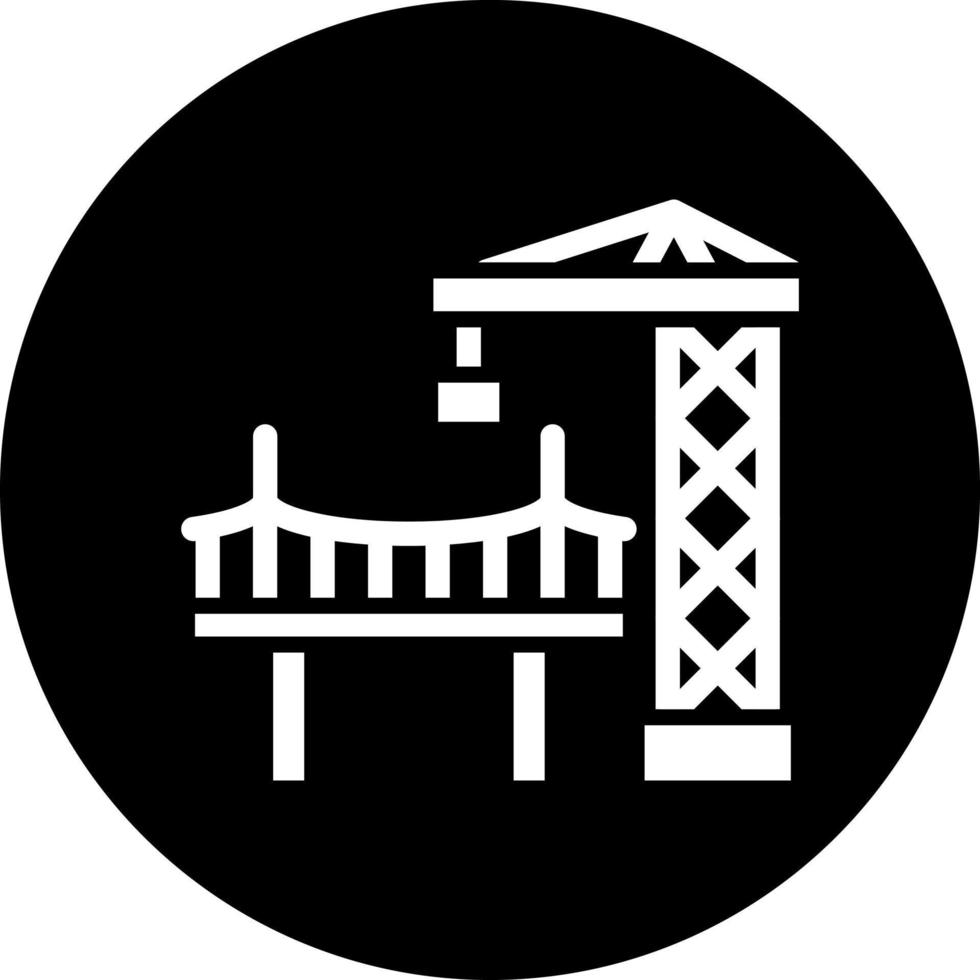 bro konstruktion vektor ikon stil