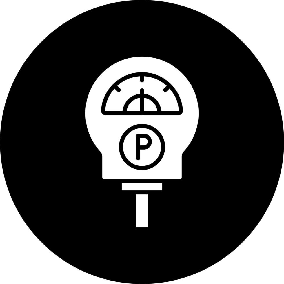 Parkplatz Meter Vektor Symbol Stil