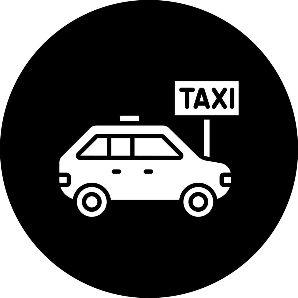 Taxi halt Vektor Symbol Stil