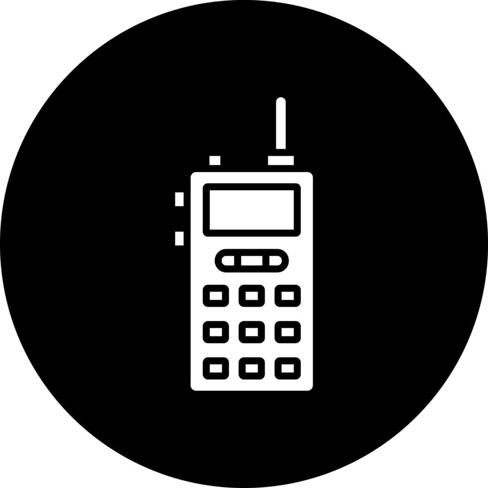 Walkie Talkie Vektor Symbol Stil