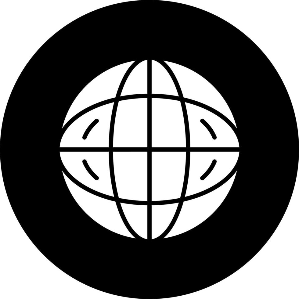 Globus Vektor Symbol Stil