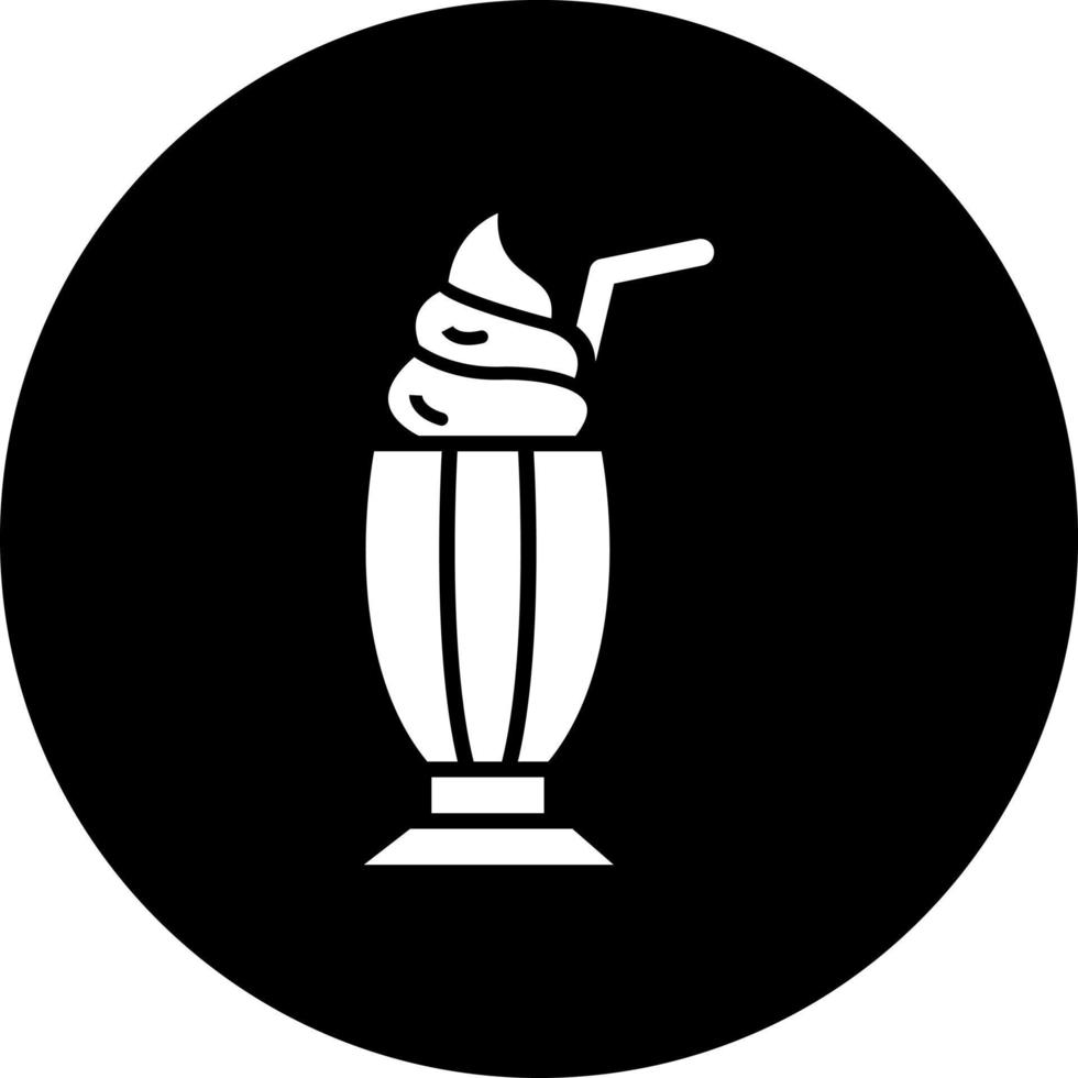 milkshake vektor ikon stil
