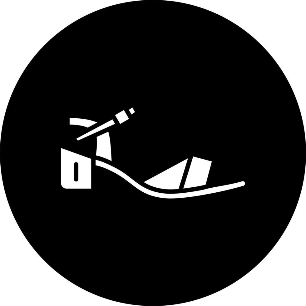 Frauen Sandale Vektor Symbol Stil