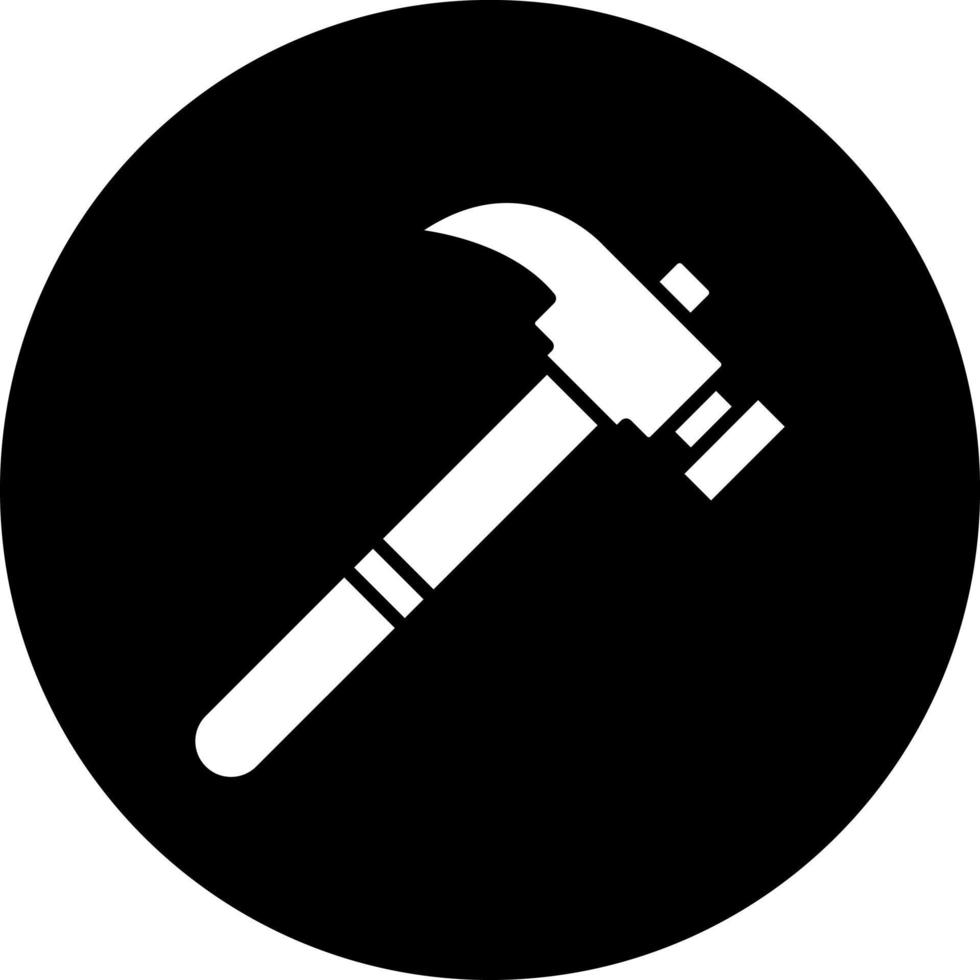 hammare vektor ikon stil