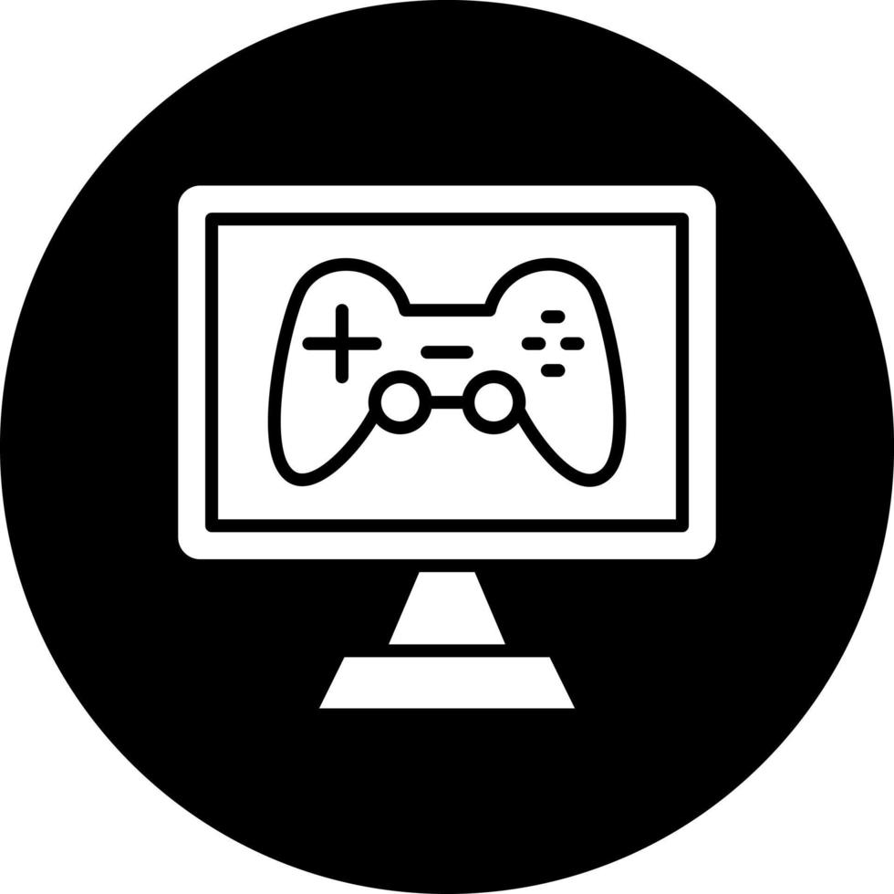 dator spel vektor ikon stil