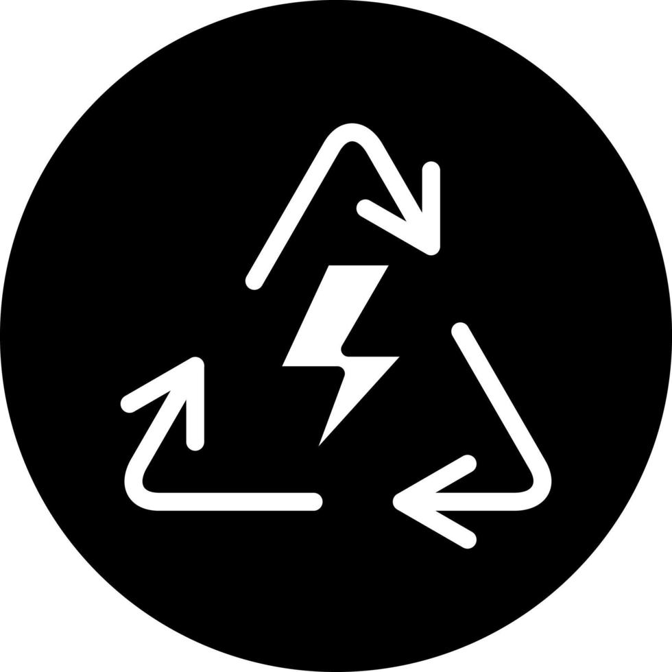 verlängerbar Energie Vektor Symbol Stil