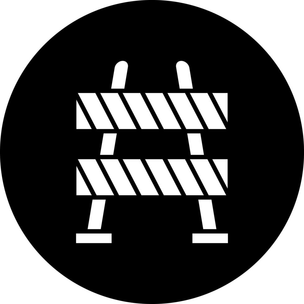 Konstruktion Barriere Vektor Symbol Stil