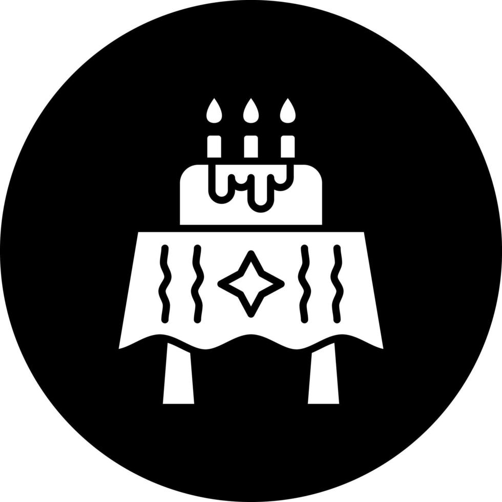 Geburtstag Tabelle Vektor Symbol Stil