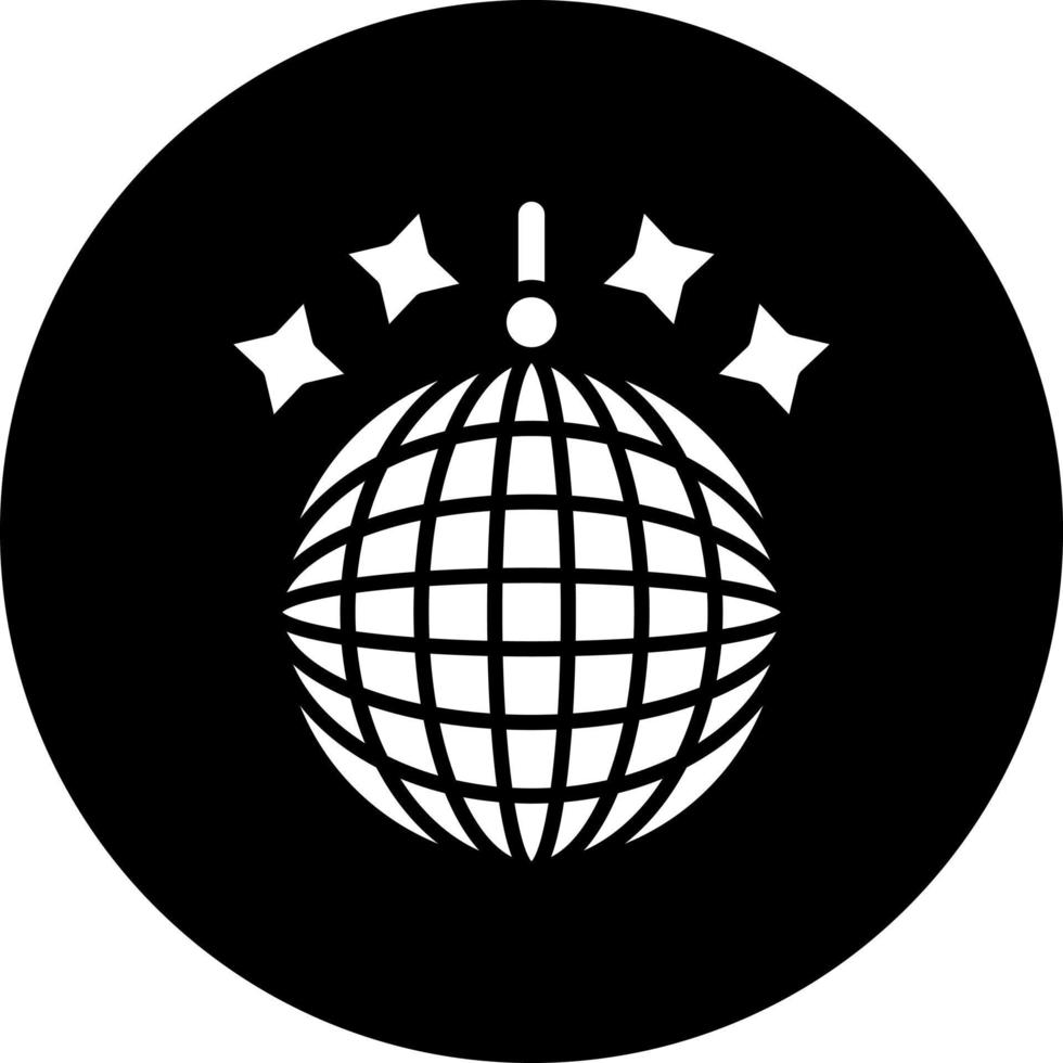 Disko Ball Vektor Symbol Stil