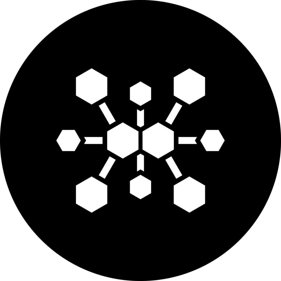 molekyl vektor ikon stil