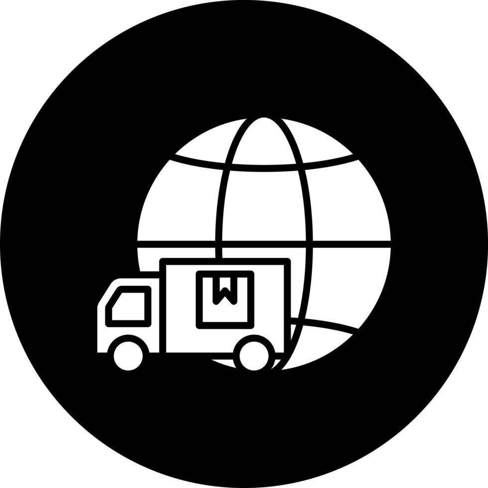 global Lieferung Vektor Symbol Stil