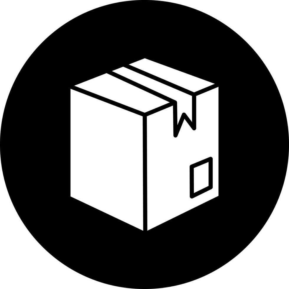 paket låda vektor ikon stil