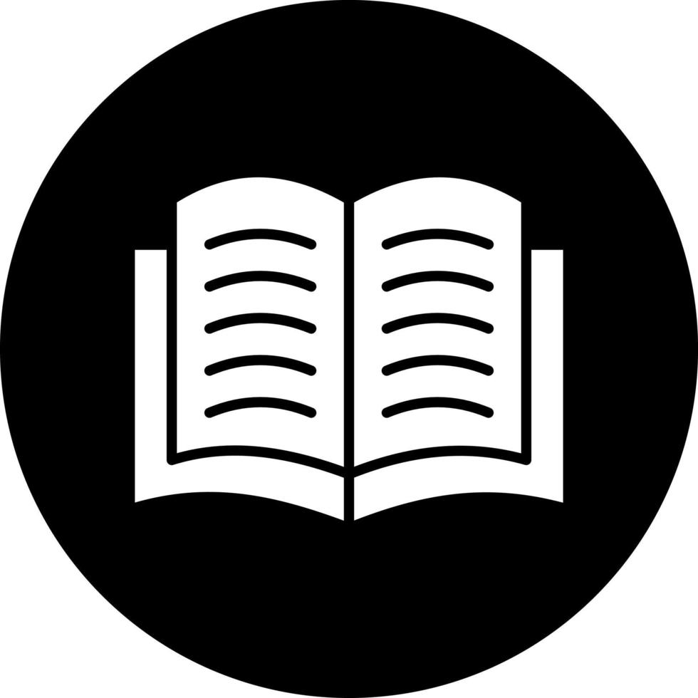 öffnen Buch Vektor Symbol Stil