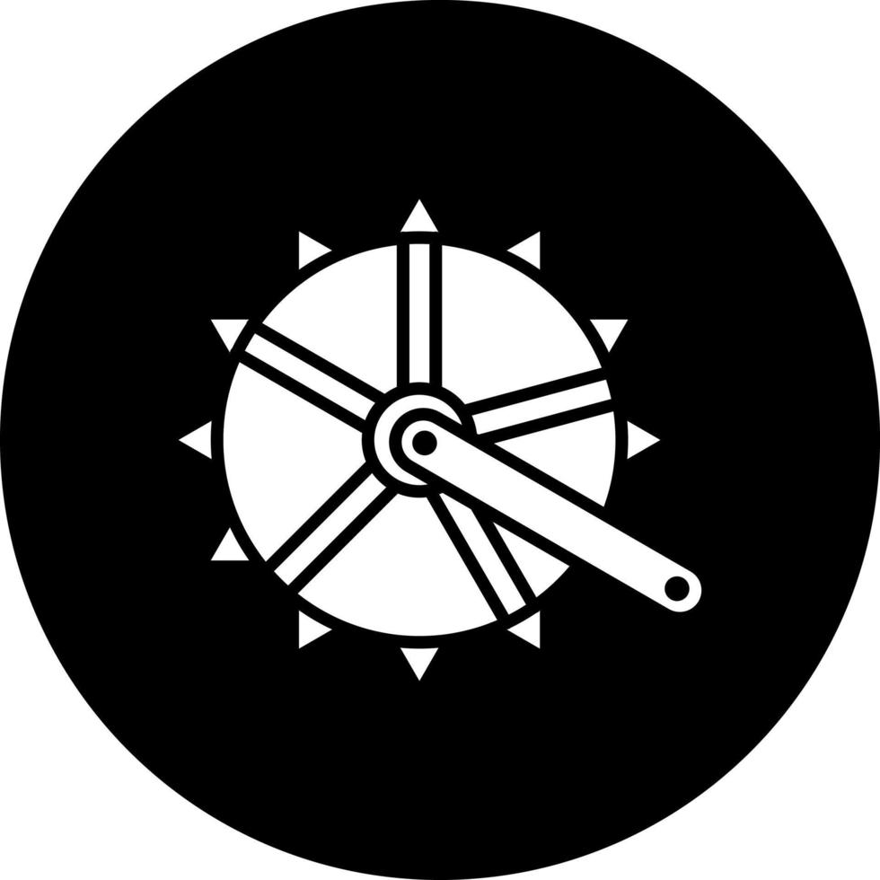 Kurbelgarnitur Vektor Symbol Stil