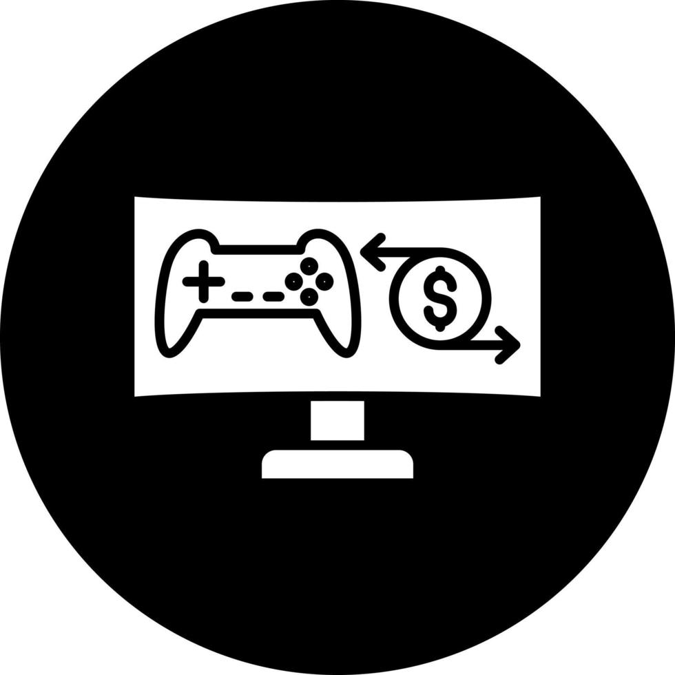 im Spiel Transaktionen Vektor Symbol Stil