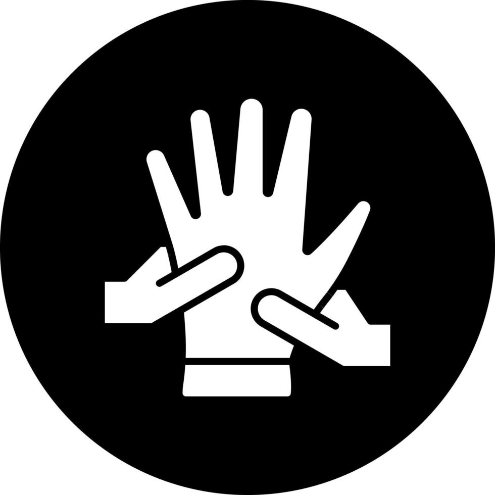 hand massage vektor ikon stil